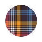 - RealHomes Yuvarlak Fermuarlı Minder - Realhomes  Renkli Ekose Desenli Özel Tasarım Yuvarlak Fermuarlı Sandalye Minderi Realhomes