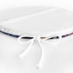 - RealHomes Yuvarlak Fermuarlı Minder - Realhomes  Renkli Ekose Desenli Özel Tasarım Yuvarlak Fermuarlı Sandalye Minderi Realhomes