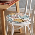 - RealHomes Yuvarlak Fermuarlı Minder - Realhomes Realhomes Bohemian Rustic Özel Tasarım Dijital Baskılı Yuvarlak Fermuarlı Sandalye Minderi Realhomes