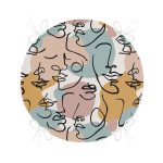 - RealHomes Yuvarlak Fermuarlı Minder - Realhomes Realhomes Bohemian Rustic Özel Tasarım Dijital Baskılı Yuvarlak Fermuarlı Sandalye Minderi Realhomes