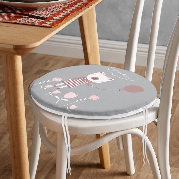 - RealHomes Yuvarlak Fermuarlı Minder - Realhomes  African Woman Çizimli Dijital Baskılı Modern Yuvarlak Fermuarlı Sandalye Minderi Realhomes