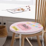 - RealHomes Yuvarlak Fermuarlı Minder - Realhomes Pembe Zemin Baby Shower Temalı Özel Tasarımlı Dijital Baskılı Çocuk Odası Yuvarlak Fermuarlı Sandalye Minderi Realhomes