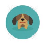 - RealHomes Yuvarlak Fermuarlı Minder - Realhomes Realhomes Köpek Desenli Dijital Baskılı Modern Yuvarlak Fermuarlı Sandalye Minderi Realhomes