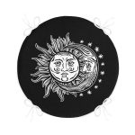 Güneş Ay Yıldızlı Yuvarlak Fermuarlı Sandalye Minderi Realhomes