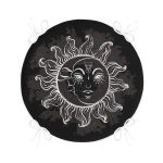 - RealHomes Yuvarlak Fermuarlı Minder - Realhomes Realhomes Özel Tasarım Güneş Ay Motifli Yuvarlak Fermuarlı Sandalye Minderi Realhomes