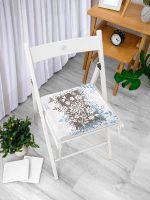 - FrmYuv-5009siyah-Gorsel-3 - Realhomes  Realhomes Siyah Zeminde Renkli Üçüncü Göz Motifli Yuvarlak Fermuarlı Sandalye Minderi Realhomes