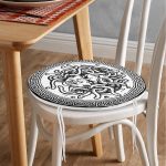 - RealHomes Yuvarlak Fermuarlı Minder - Realhomes Realhomes Eski Medusa Özel Tasarım Yuvarlak Fermuarlı Sandalye Minderi Realhomes