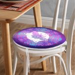 - RealHomes Yuvarlak Fermuarlı Minder - Realhomes  Soyut Tarzda Dijital Baskılı Özel Tasarım Modern Yuvarlak Fermuarlı Sandalye Minderi Realhomes