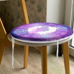 - RealHomes Yuvarlak Fermuarlı Minder - Realhomes  Soyut Tarzda Dijital Baskılı Özel Tasarım Modern Yuvarlak Fermuarlı Sandalye Minderi Realhomes