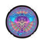 - RealHomes Yuvarlak Fermuarlı Minder - Realhomes Soyut Fil Figürlü Dijital Baskılı Özel Tasarım Modern Yuvarlak Fermuarlı Sandalye Minderi Realhomes