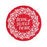 - RealHomes Yuvarlak Fermuarlı Minder - Realhomes Home Sweet Home Dijital Baskılı Yuvarlak Fermuarlı Sandalye Minderi Realhomes