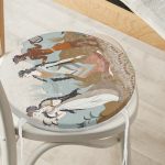 - RealHomes Yuvarlak Fermuarlı Minder - Realhomes Girit Uygarlığı With Minoan Motif Modern Yuvarlak Fermuarlı Sandalye Minderi Realhomes