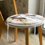 - RealHomes Yuvarlak Fermuarlı Minder - Realhomes  Fashion Womens Dijital Baskılı Yuvarlak Fermuarlı Sandalye Minderi Realhomes