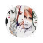 Fashion Womens Dijital Baskılı Yuvarlak Fermuarlı Sandalye Minderi Realhomes