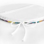 - RealHomes Yuvarlak Fermuarlı Minder - Realhomes  Sulu Boya Tüy Motifli Renkli Kadın Özel Tasarım Yuvarlak Fermuarlı Sandalye Minderi Realhomes