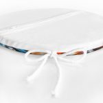 Sulu Boyalı Kadın Yüzlü Modern Yuvarlak Fermuarlı Sandalye Minderi Realhomes