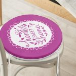 - RealHomes Yuvarlak Fermuarlı Minder - Realhomes  Home Sweet Home Dijital Baskılı Yuvarlak Fermuarlı Sandalye Minderi Realhomes