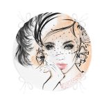 - RealHomes Yuvarlak Fermuarlı Minder - Realhomes Karakalem Çizimli Fashion Women Yuvarlak Fermuarlı Sandalye Minderi Realhomes