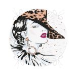 - RealHomes Yuvarlak Fermuarlı Minder - Realhomes Şapkalı Fashion Girl Desenli Yuvarlak Fermuarlı Sandalye Minderi Realhomes