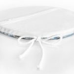 - RealHomes Yuvarlak Fermuarlı Minder - Realhomes  Mavi Ahşap Zeminli Bahar Motifli Yuvarlak Fermuarlı Sandalye Minderi Realhomes