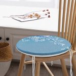 - RealHomes Yuvarlak Fermuarlı Minder - Realhomes Gökyüzü Temalı Ağaç Motifli Yuvarlak Fermuarlı Sandalye Minderi Realhomes