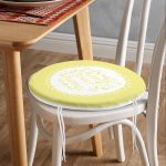 - RealHomes Yuvarlak Fermuarlı Minder - Realhomes  Home Sweet Home Dijital Baskılı Yuvarlak Fermuarlı Sandalye Minderi Realhomes