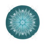 Weave Mandala Desenli Yuvarlak Fermuarlı Sandalye Minderi Realhomes