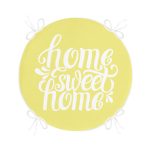 - RealHomes Yuvarlak Fermuarlı Minder - Realhomes  Home Sweet Home Dijital Baskılı Yuvarlak Fermuarlı Sandalye Minderi Realhomes