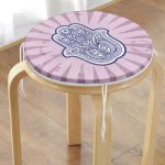 - RealHomes Yuvarlak Fermuarlı Minder - Realhomes  Modern Fatma Ana Eli Motifli Özel Tasarım Yuvarlak Fermuarlı Sandalye Minderi Realhomes