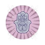 - RealHomes Yuvarlak Fermuarlı Minder - Realhomes  Modern Fatma Ana Eli Motifli Özel Tasarım Yuvarlak Fermuarlı Sandalye Minderi Realhomes