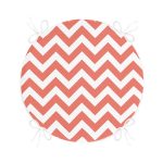 - RealHomes Yuvarlak Fermuarlı Minder - Realhomes  Modern Zikzak Desenli Dijital Baskılı Yuvarlak Fermuarlı Sandalye Minderi Realhomes