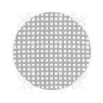 - RealHomes Yuvarlak Fermuarlı Minder - Realhomes Gri Zeminde Geometrik Kare Motifli Yuvarlak Fermuarlı Sandalye Minderi Realhomes