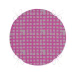 Geometrik Kolaj Kare Motifli Yuvarlak Fermuarlı Sandalye Minderi Realhomes