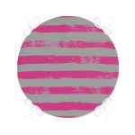 - RealHomes Yuvarlak Fermuarlı Minder - Realhomes Çizgi Kolaj Motifli Modern Yuvarlak Fermuarlı Sandalye Minderi Realhomes