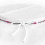 - RealHomes Yuvarlak Fermuarlı Minder - Realhomes Çizgi Kolaj Motifli Modern Yuvarlak Fermuarlı Sandalye Minderi Realhomes