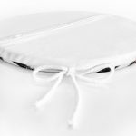 - RealHomes Yuvarlak Fermuarlı Minder - Realhomes  Siyah Çizgili Motifli Modern Yuvarlak Fermuarlı Sandalye Minderi Realhomes