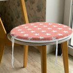 - RealHomes Yuvarlak Fermuarlı Minder - Realhomes Modern Yıldız Desenli Dijital Baskılı Yuvarlak Fermuarlı Sandalye Minderi Realhomes