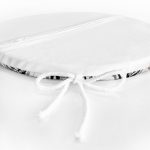 - RealHomes Yuvarlak Fermuarlı Minder - Realhomes  Izgara Zeminde Gri Tonlama Dijital Baskılı Özel Tasarım Yuvarlak Fermuarlı Sandalye Minderi Realhomes