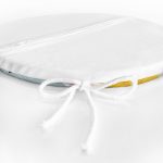 Kare Zeminde Yağlı Boya Çizimli Yuvarlak Fermuarlı Sandalye Minderi Realhomes