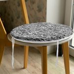 - RealHomes Yuvarlak Fermuarlı Minder - Realhomes  Zebra Desenli Özel Tasarım Yuvarlak Fermuarlı Sandalye Minderi Realhomes