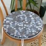- RealHomes Yuvarlak Fermuarlı Minder - Realhomes  Papatya Desenli Modern Özel Tasarım Yuvarlak Fermuarlı Sandalye Minderi Realhomes