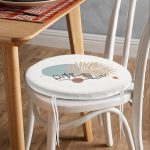 - RealHomes Yuvarlak Fermuarlı Minder - Realhomes  Realhomes Botanik Portre Desenli Özel Tasarım Yuvarlak Fermuarlı Sandalye Minderi Realhomes