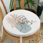 - RealHomes Yuvarlak Fermuarlı Minder - Realhomes Antik Yunan Tanrısı RealHomes Özel Tasarım Modern Yuvarlak Fermuarlı Sandalye Minderi Realhomes