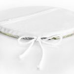 Sarı Yapraklar Üzerinde Nokta Tasarımlı Yuvarlak Fermuarlı Sandalye Minderi Realhomes