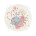 - RealHomes Yuvarlak Fermuarlı Minder - Realhomes Kırmızı Ve Turuncu Şerit Temalı Çiçek Tasarımlı Yuvarlak Fermuarlı Sandalye Minderi Realhomes