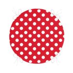 - RealHomes Yuvarlak Fermuarlı Minder - Realhomes Puantiyeli Dijital Baskılı Yuvarlak Fermuarlı Sandalye Minderi Realhomes