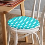 - RealHomes Yuvarlak Fermuarlı Minder - Realhomes Puantiyeli Dijital Baskılı Yuvarlak Fermuarlı Sandalye Minderi Realhomes