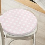 - RealHomes Yuvarlak Fermuarlı Minder - Realhomes  Puantiyeli Dijital Baskılı Yuvarlak Fermuarlı Sandalye Minderi Realhomes