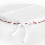 Dairesel Geometrik Dijital Baskılı Yuvarlak Fermuarlı Sandalye Minderi Realhomes