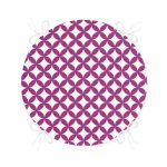 - RealHomes Yuvarlak Fermuarlı Minder - Realhomes Mor Dairesel Geometrik Dijital Baskılı Yuvarlak Fermuarlı Sandalye Minderi Realhomes